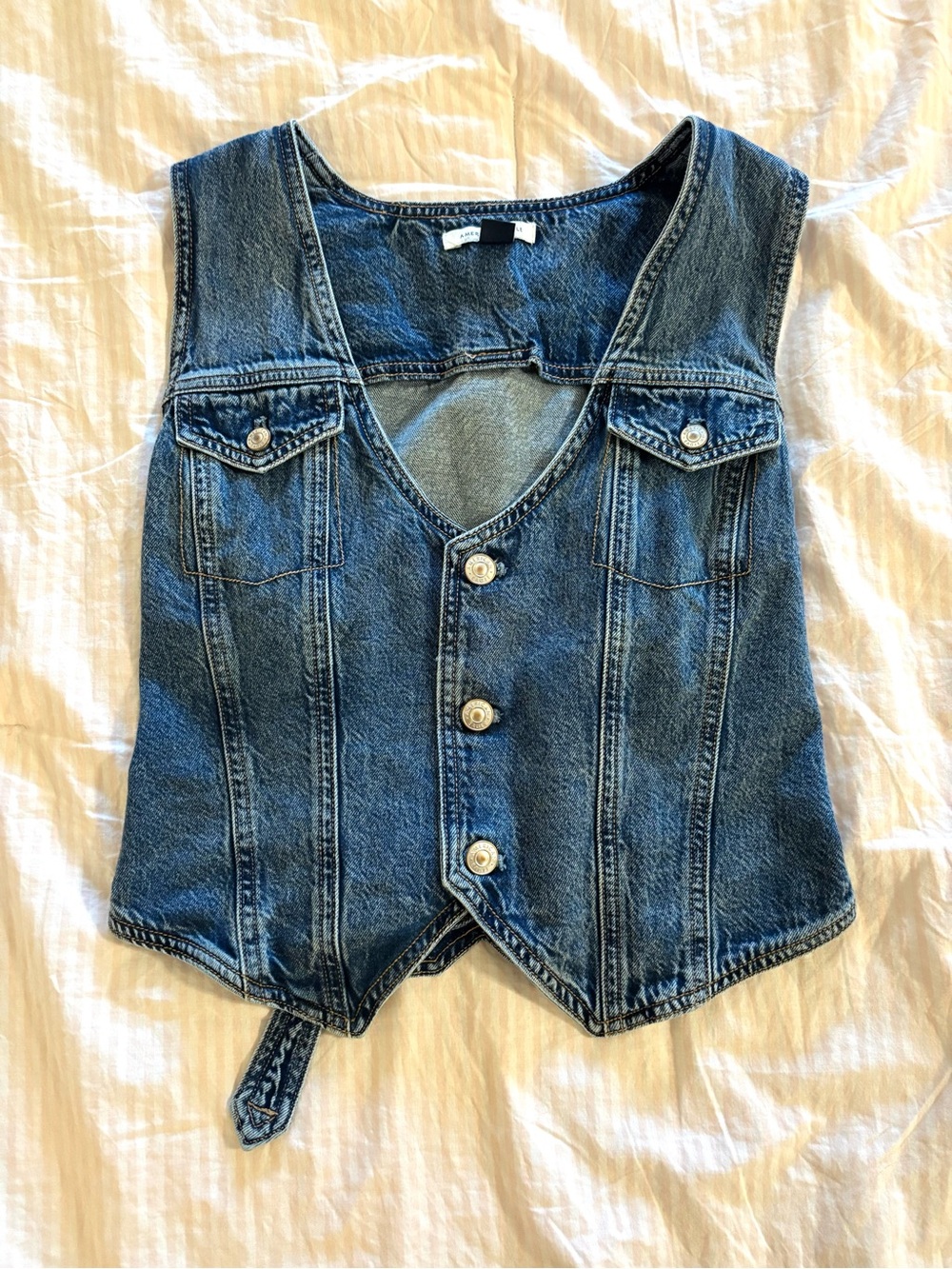 American Eagle Outfitters Denim Blue Women’s Vest